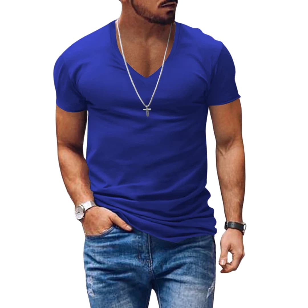 Men’s Classic V-Neck Short Sleeve T-Shirt