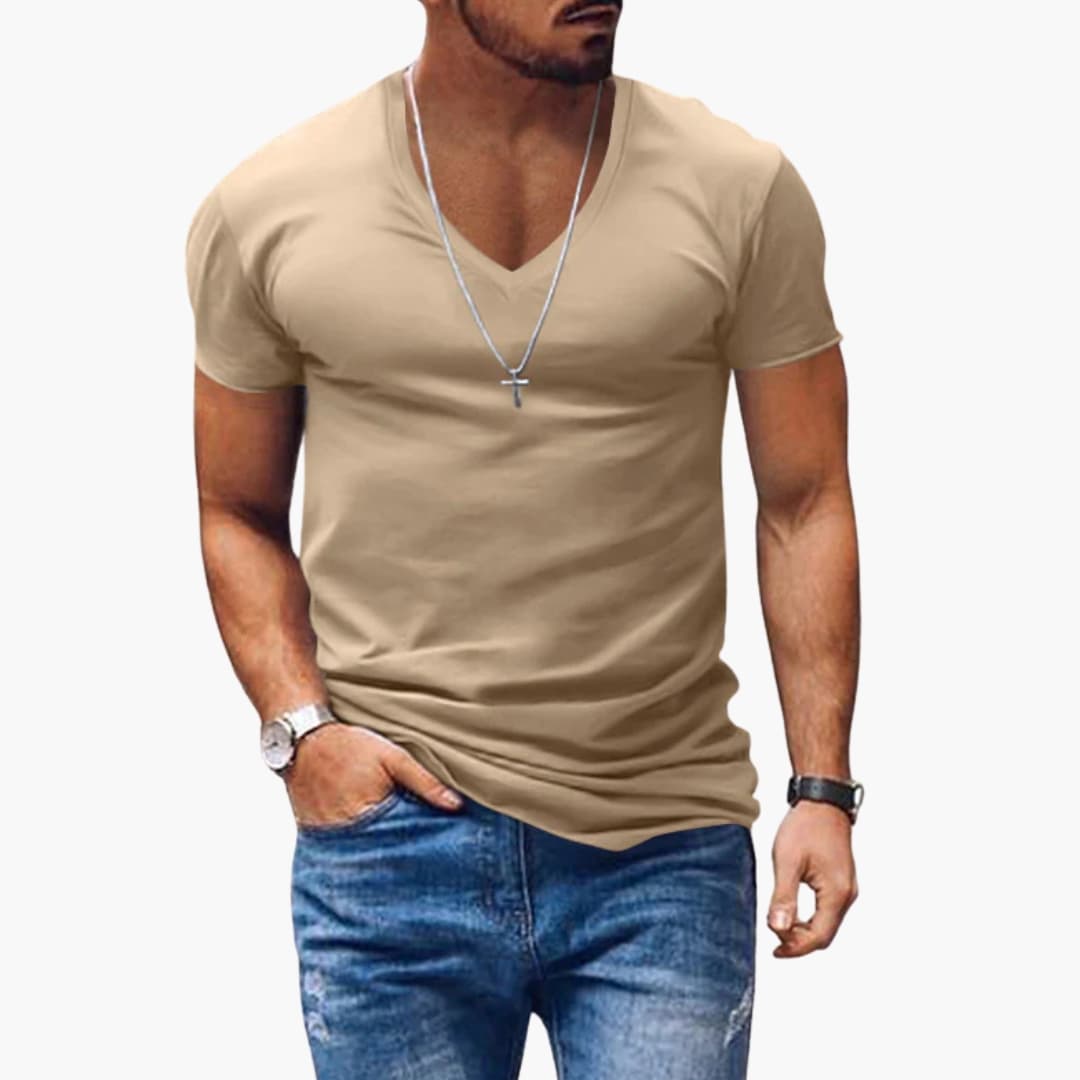 Men’s Classic V-Neck Short Sleeve T-Shirt