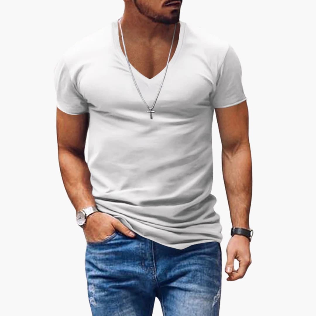 Men’s Classic V-Neck Short Sleeve T-Shirt
