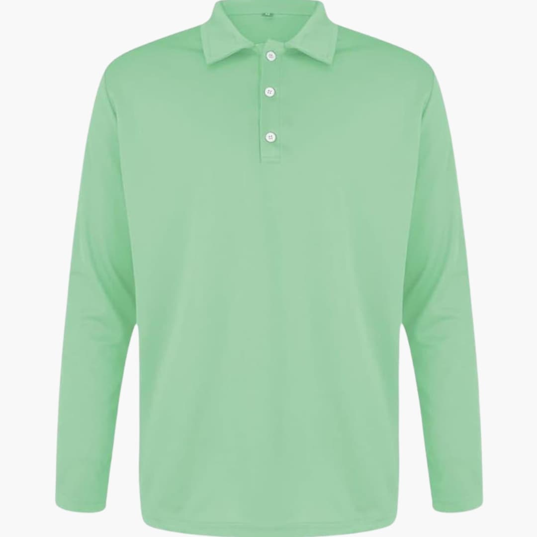 Men’s Long Sleeve Button-Down Shirt with Classic Collar