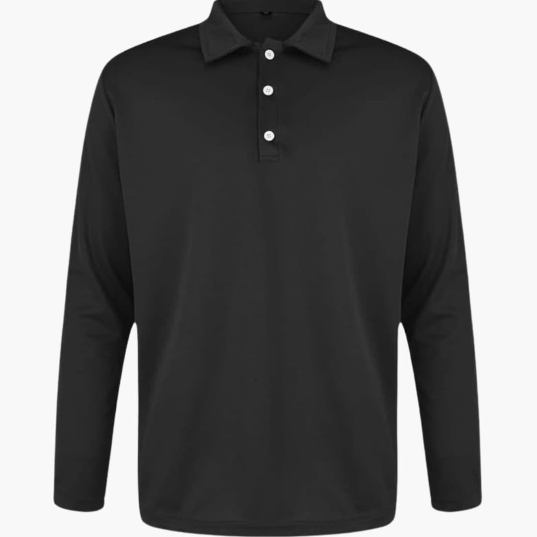 Men’s Long Sleeve Button-Down Shirt with Classic Collar