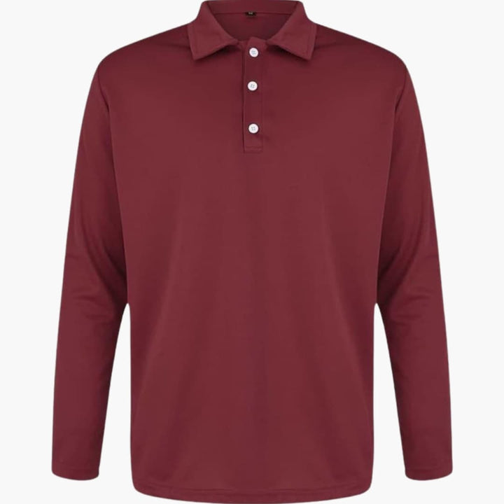Men’s Long Sleeve Button-Down Shirt with Classic Collar