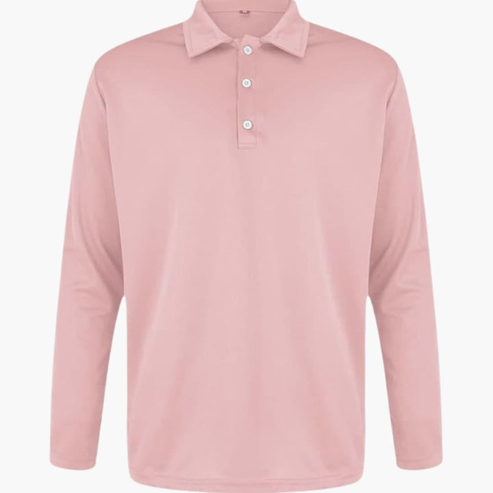 Men’s Long Sleeve Button-Down Shirt with Classic Collar