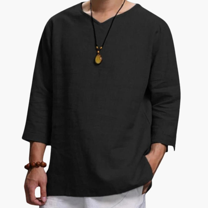 Men’s Oversized Long Sleeve Button-Down Shirt