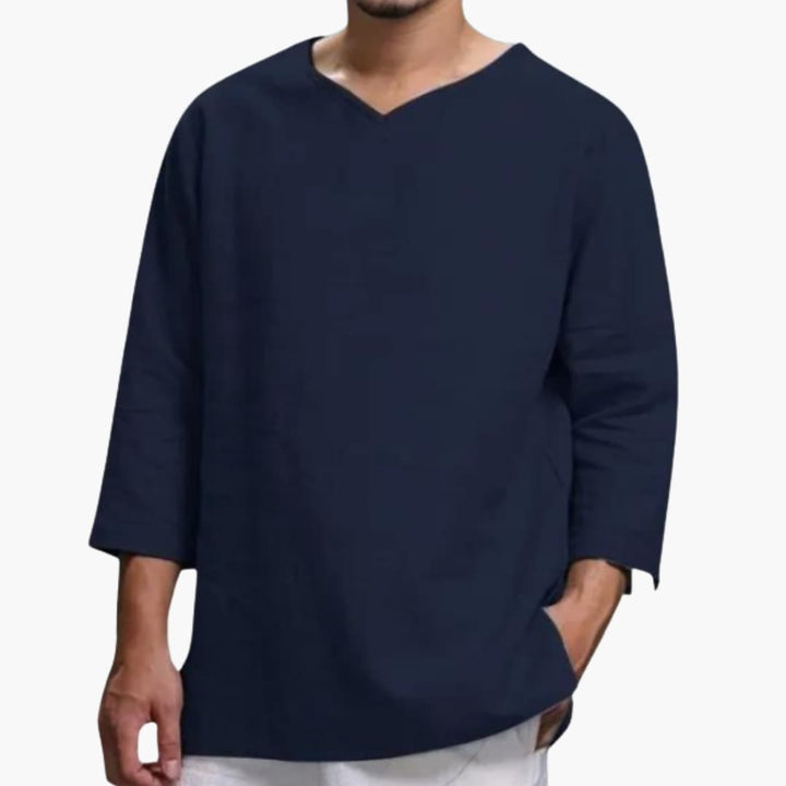 Men’s Oversized Long Sleeve Button-Down Shirt