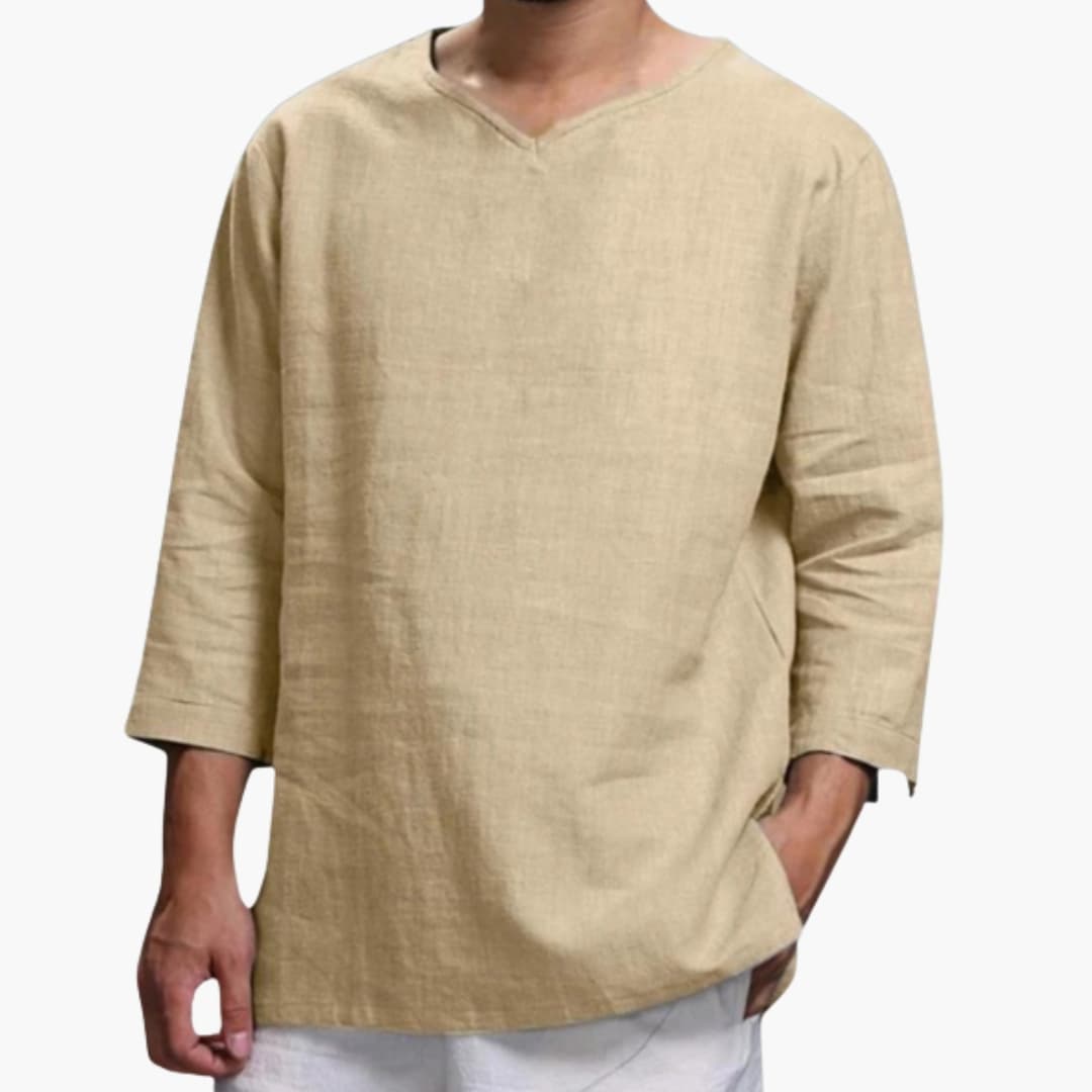 Men’s Oversized Long Sleeve Button-Down Shirt