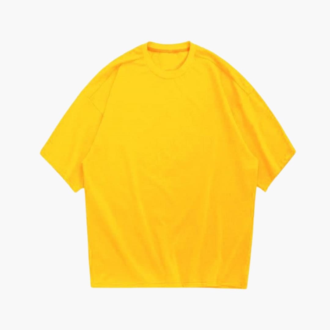 Men’s Oversized T-Shirt with Crew Neck and Short Sleeves