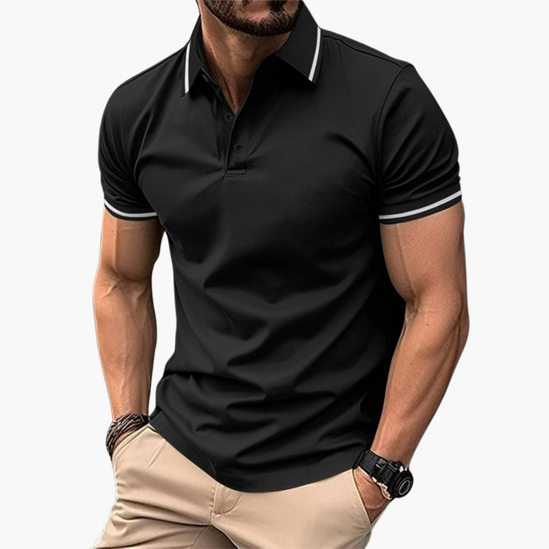 Men's Polo Shirt with Collared Neck and Short Sleeves