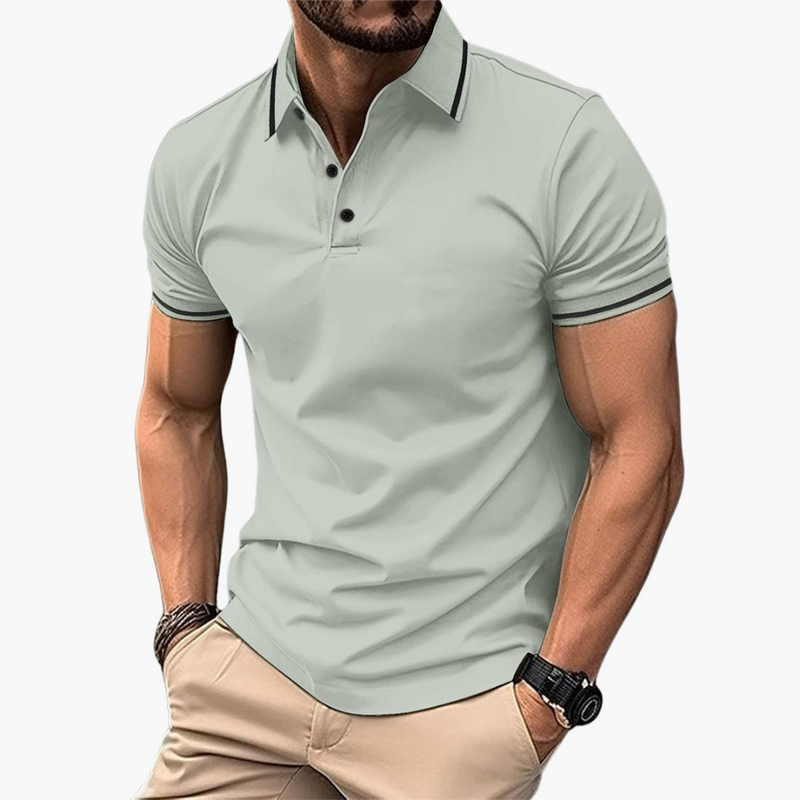 Men's Polo Shirt with Collared Neck and Short Sleeves