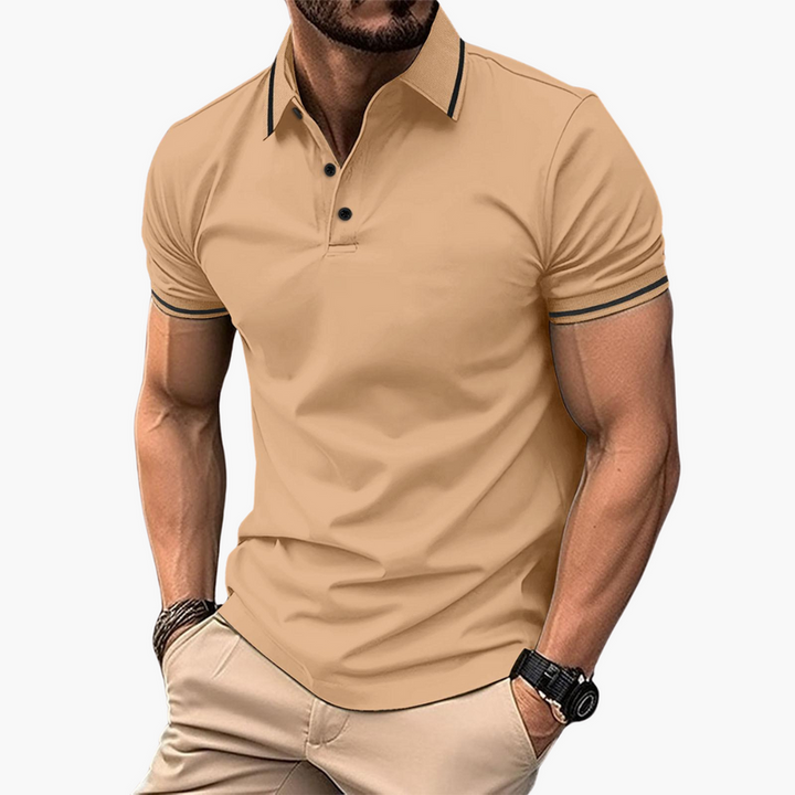 Men's Polo Shirt with Collared Neck and Short Sleeves