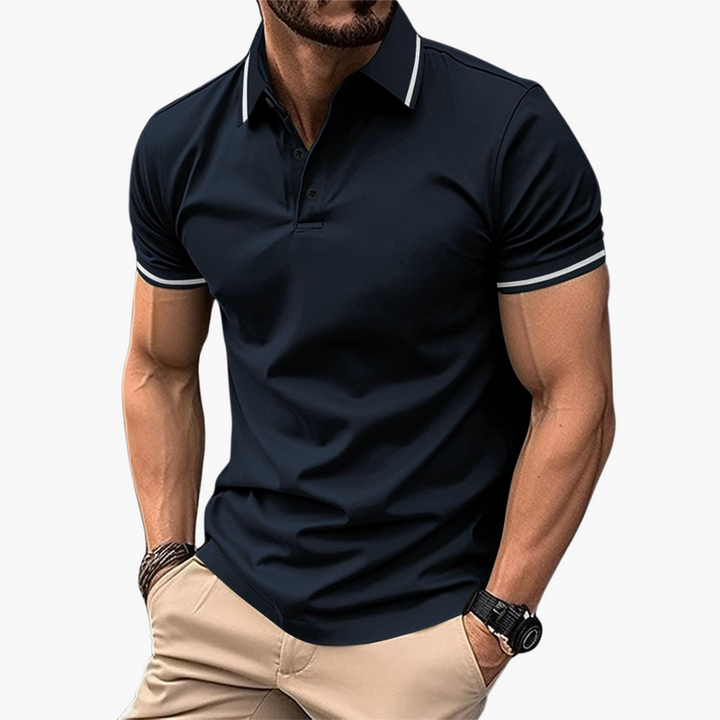 Men's Polo Shirt with Collared Neck and Short Sleeves