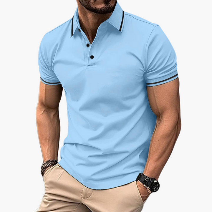 Men's Polo Shirt with Collared Neck and Short Sleeves
