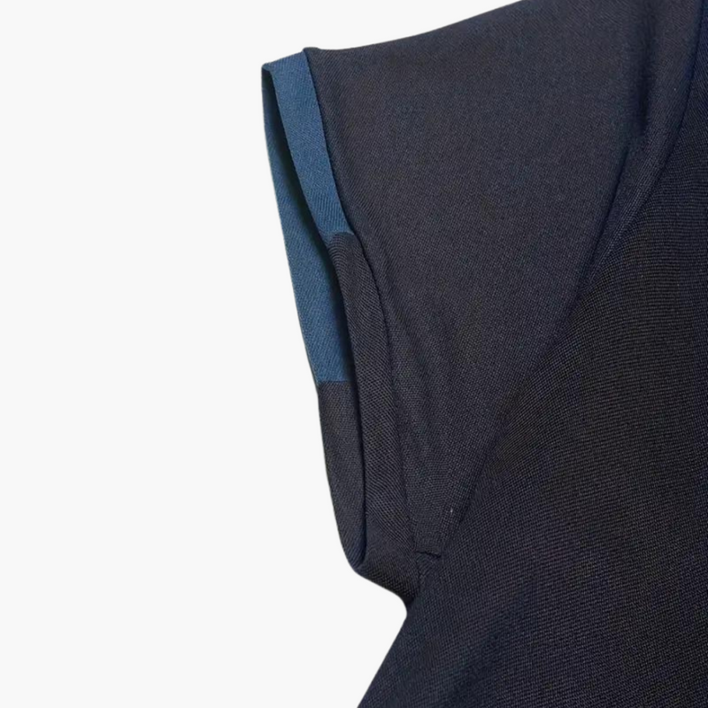 Men’s Short Sleeve Polo Shirt with Classic Collar – Plain One-Piece Top