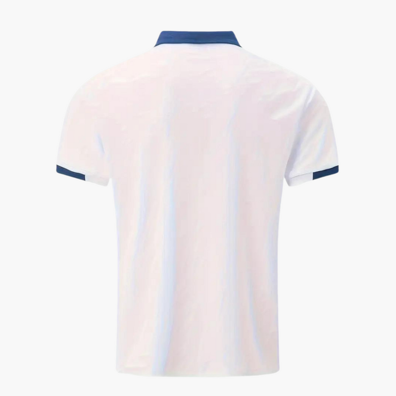 Men’s Short Sleeve Polo Shirt with Classic Collar – Plain One-Piece Top