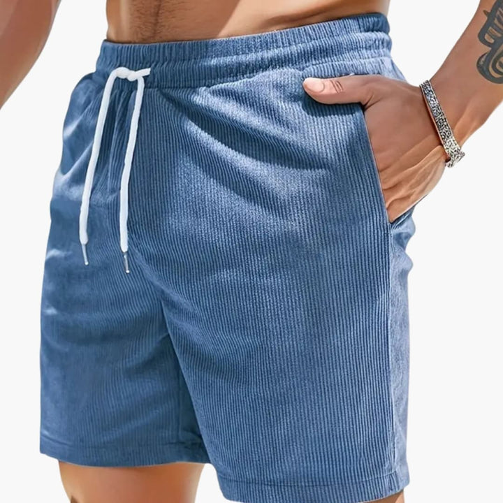 Men’s Textured Corduroy Shorts with Pockets